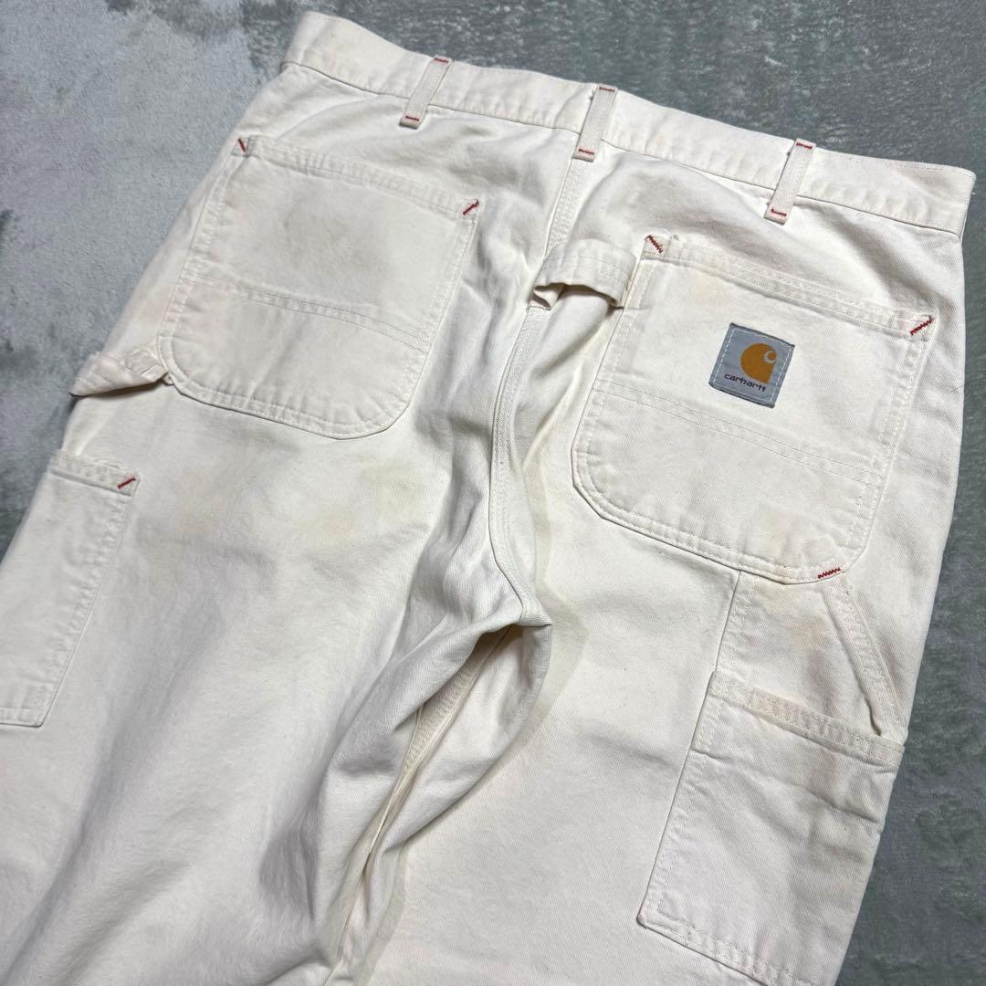 【希少】carhartt ダブルニーペインターパンツ NAT ホワイト USA製