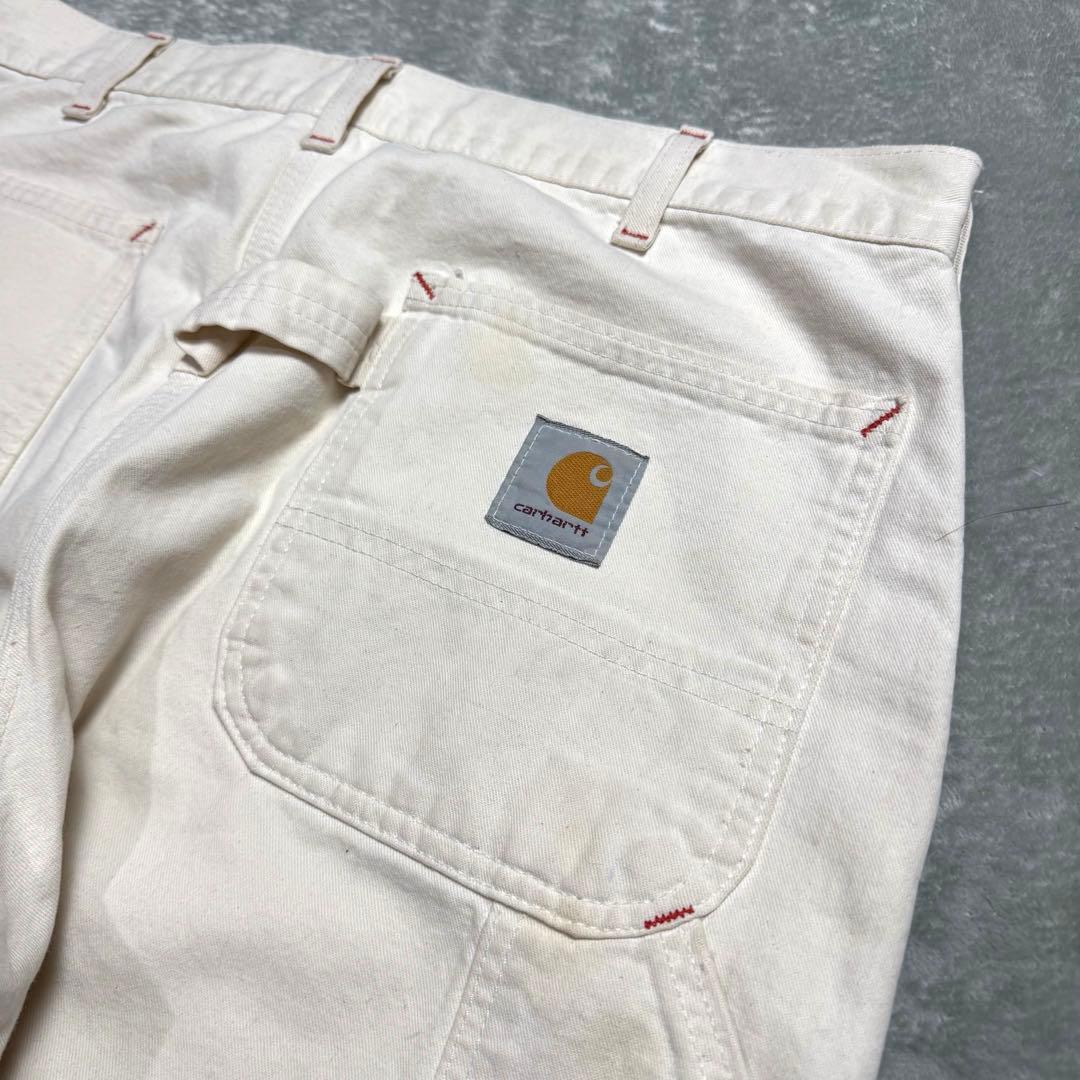 【希少】carhartt ダブルニーペインターパンツ NAT ホワイト USA製