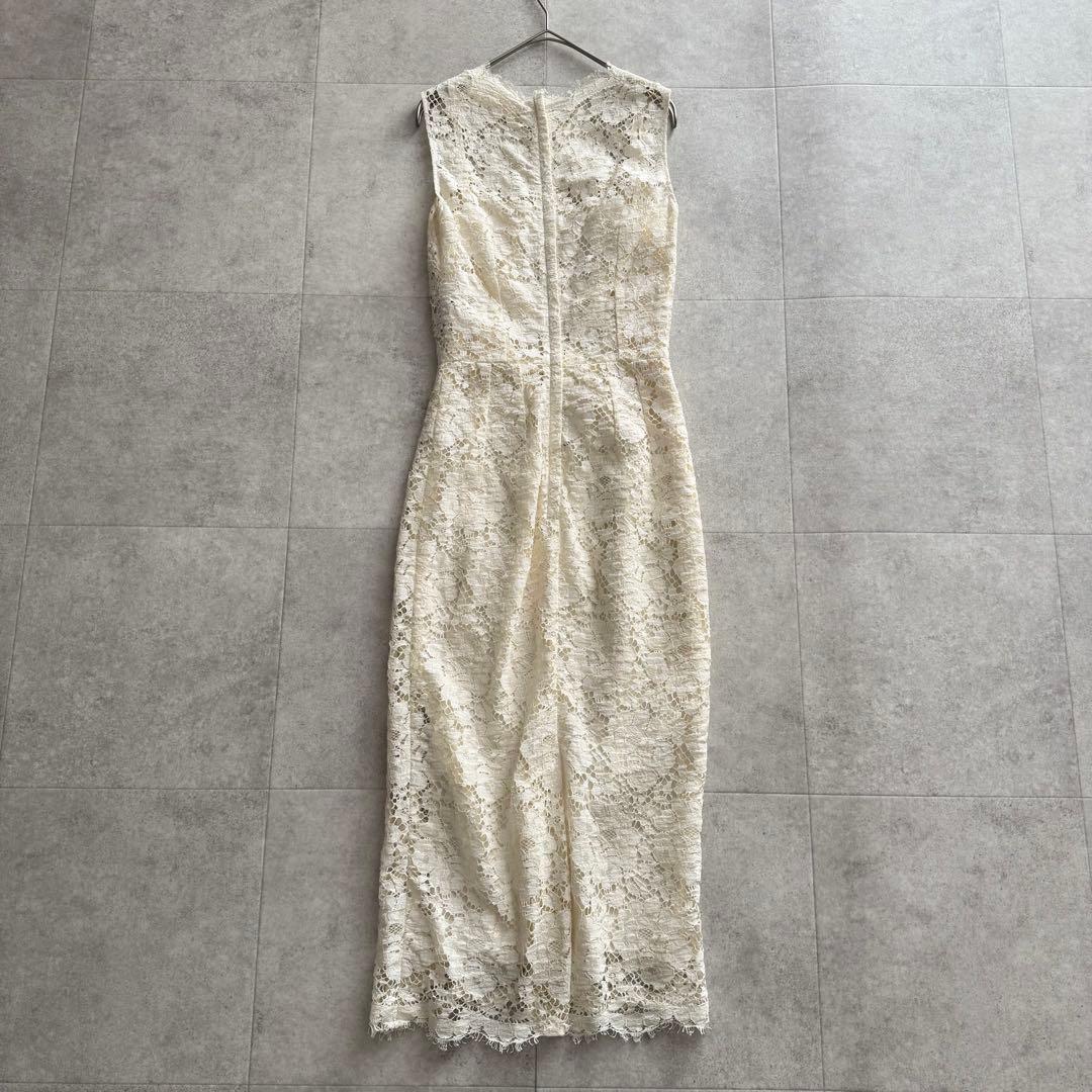 ドルチェ&ガッバーナ　ワンピース　ノースリーブ　総レース　ドレス　白　インナー付