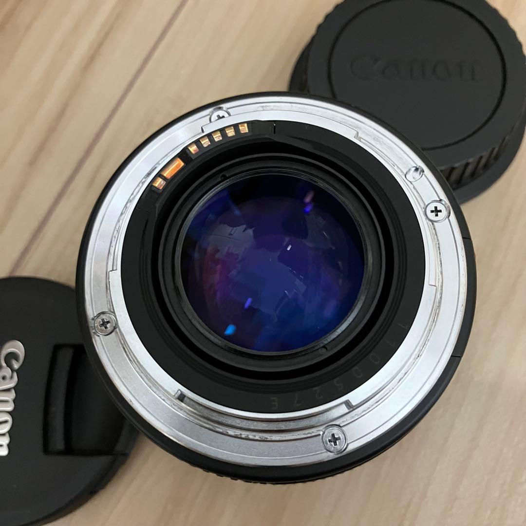 Canon EF 50mm f1.4 USM キレイ 前後キャップ、純正フード付