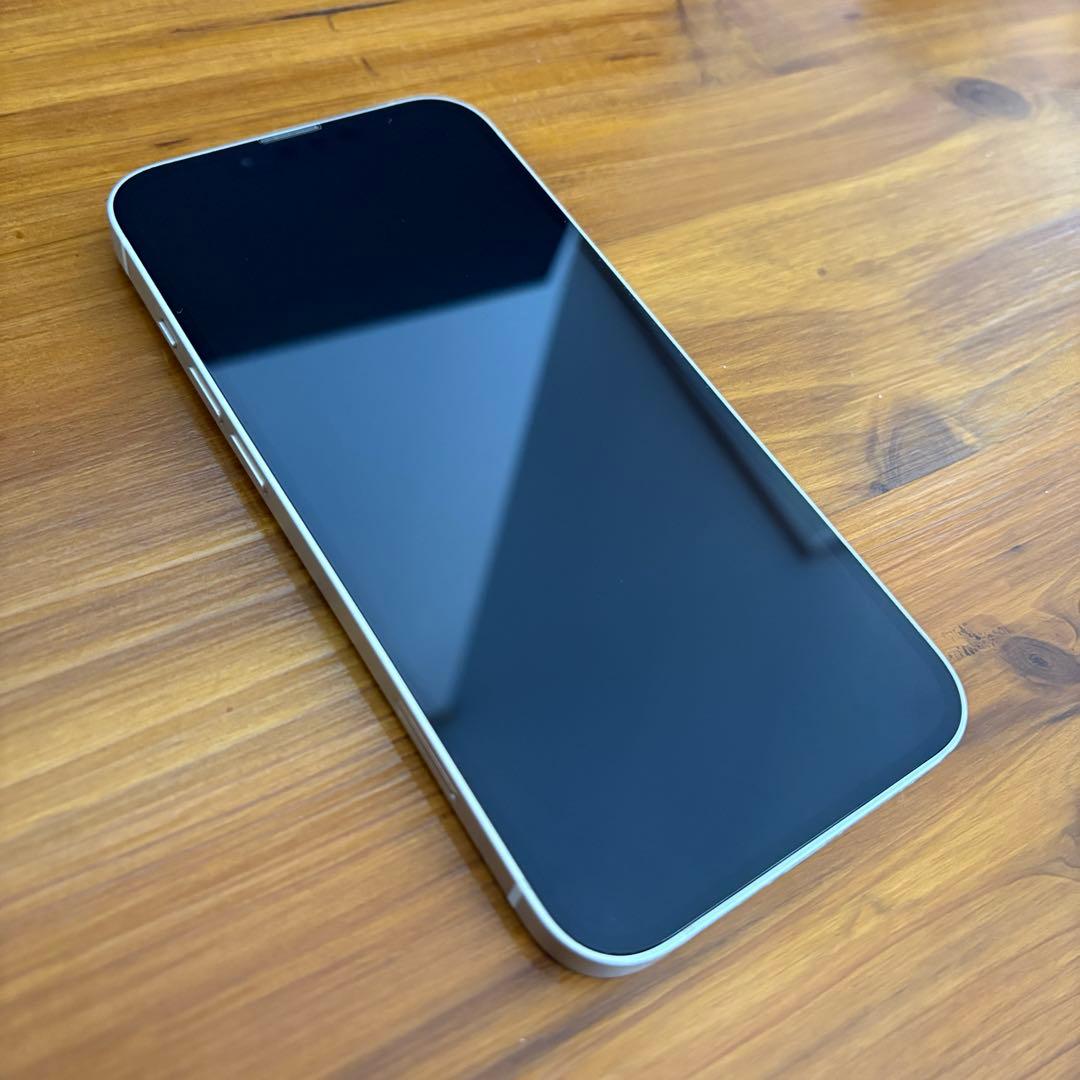 美品 iPhone13 128GB SIMフリー スターライト ケーブル付き