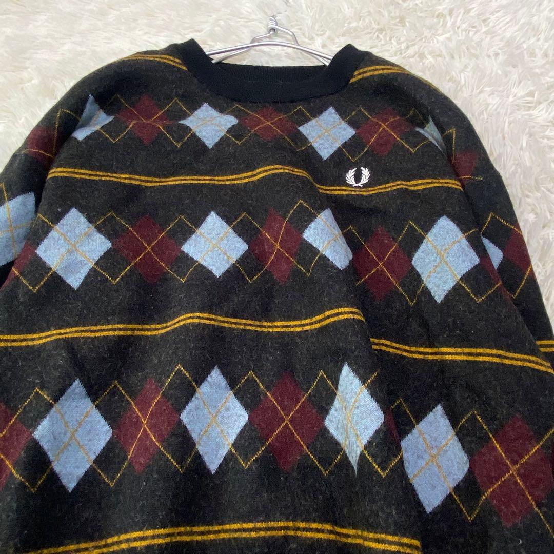 FRED PERRY x BEAMS アーガイルニット XLサイズ