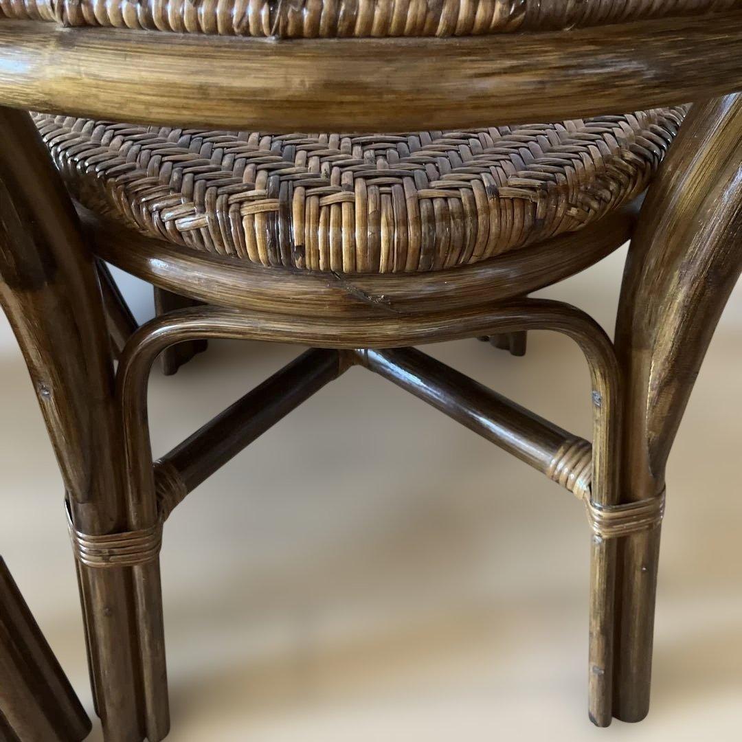 美品⭐︎ラタンチェア 籐 曲木 2脚 可愛いです