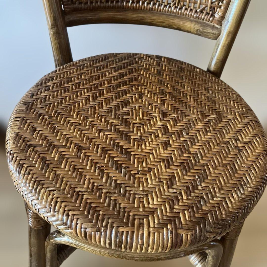 美品⭐︎ラタンチェア 籐 曲木 2脚 可愛いです