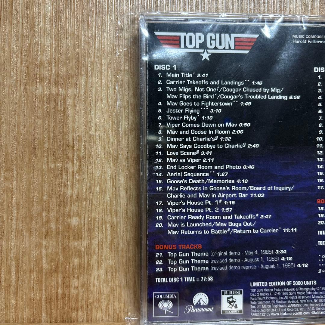 トップガン TOP GUN 5000枚限定 2枚組 CD サウンドトラック