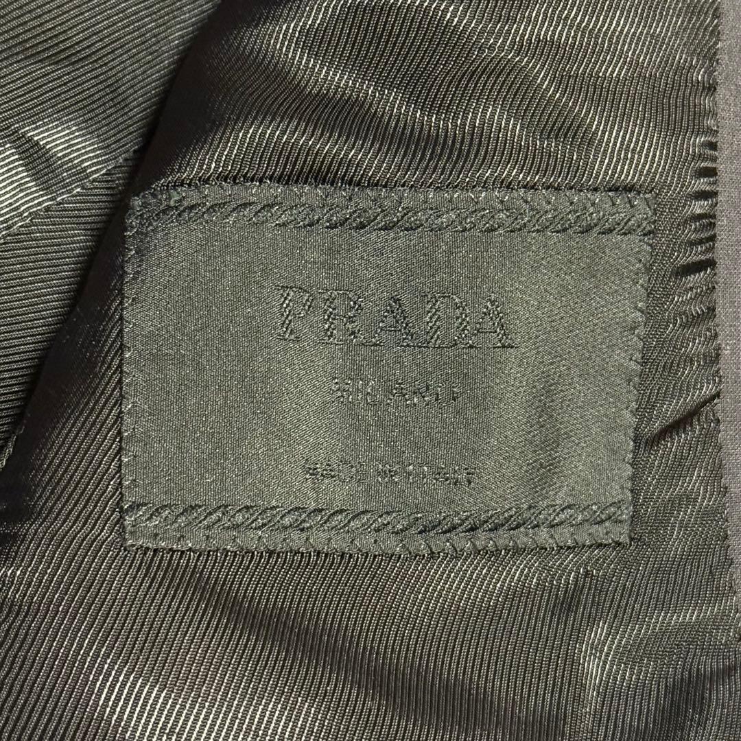 ✨美品✨PRADA テーラードジャケット Mサイズ相当 イタリア製 ダークグレー