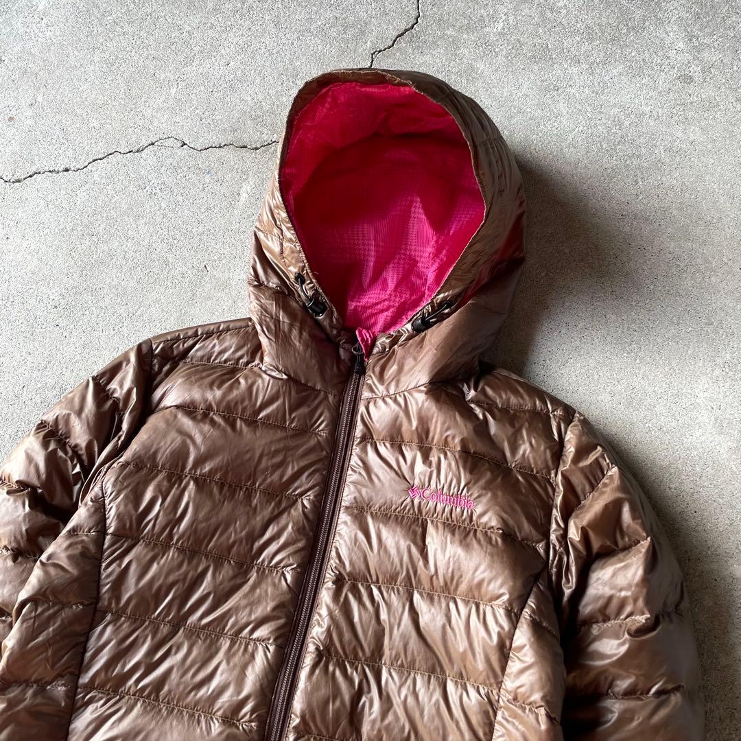 ジャケット・アウター columbia down parka brown pink archive