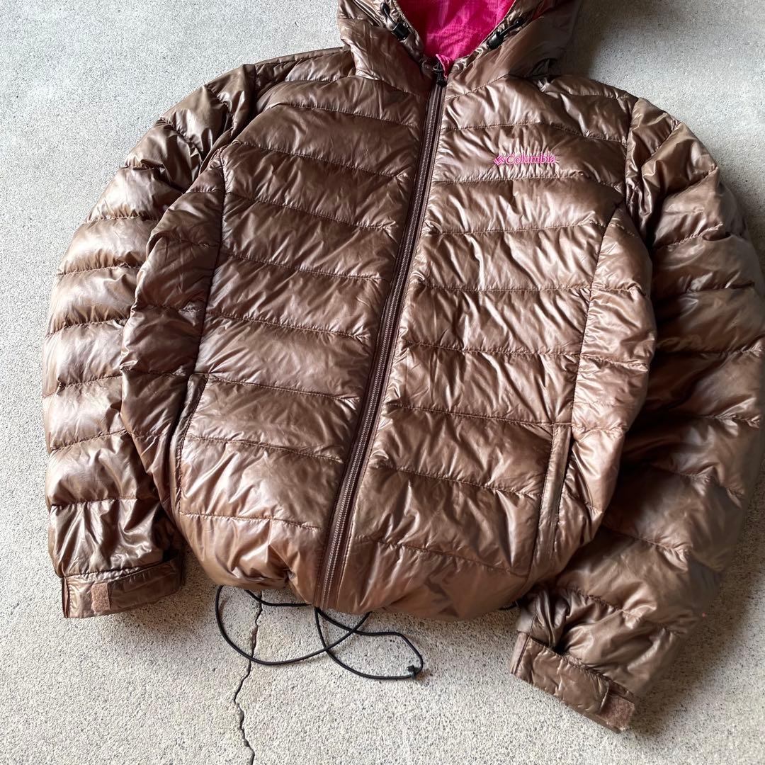 ジャケット・アウター columbia down parka brown pink archive