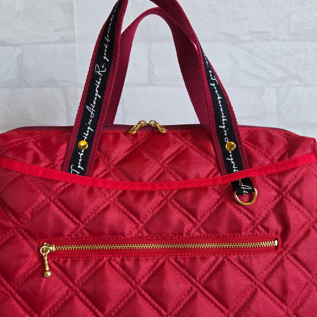 母ちゃん　ボストン型3way バッグ(L)　ナイロンオックスキルト