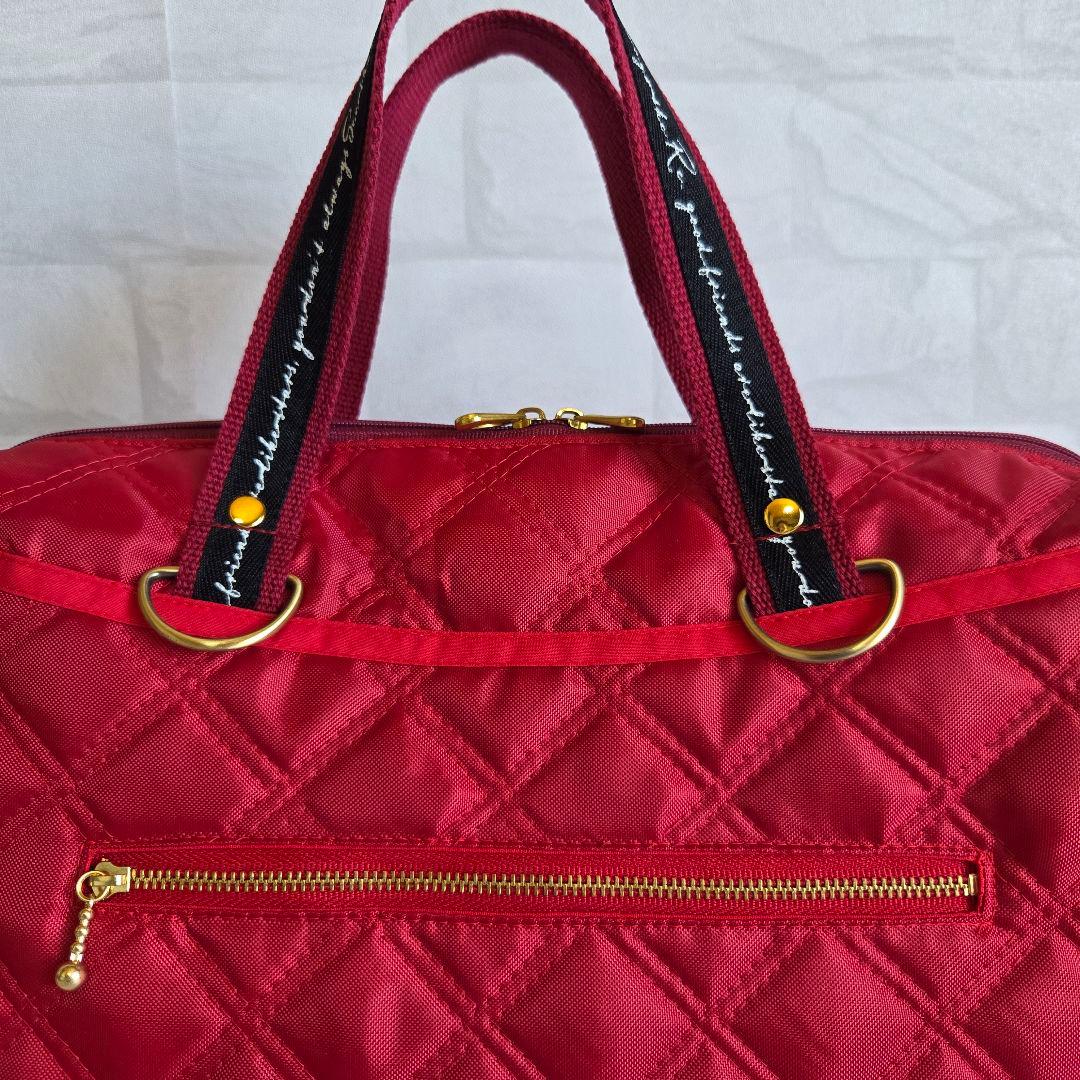 母ちゃん　ボストン型3way バッグ(L)　ナイロンオックスキルト