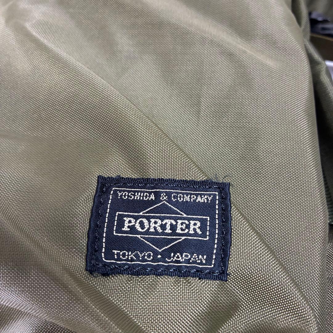 [極美品] PORTER force バックパック リュック カーキ2way