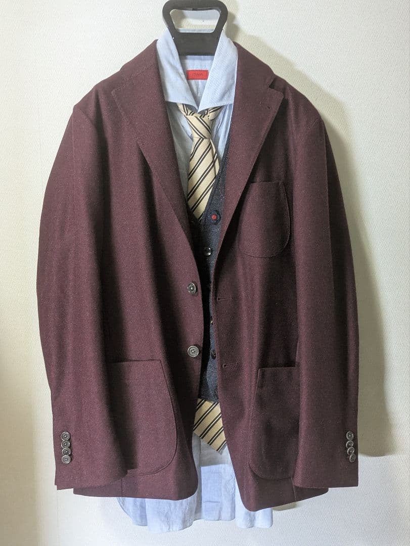 【イタリア製】SACCO ザッコ Napoli カノニコ生地 ジャケット 50