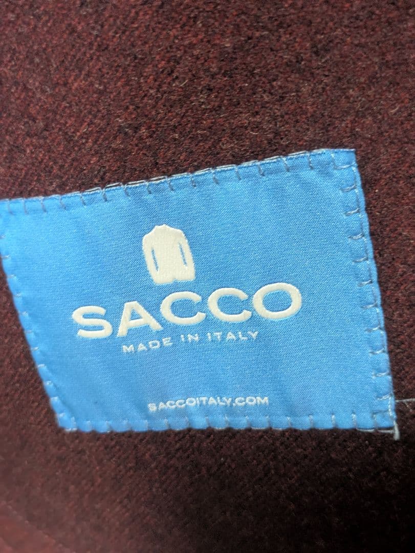 【イタリア製】SACCO ザッコ Napoli カノニコ生地 ジャケット 50