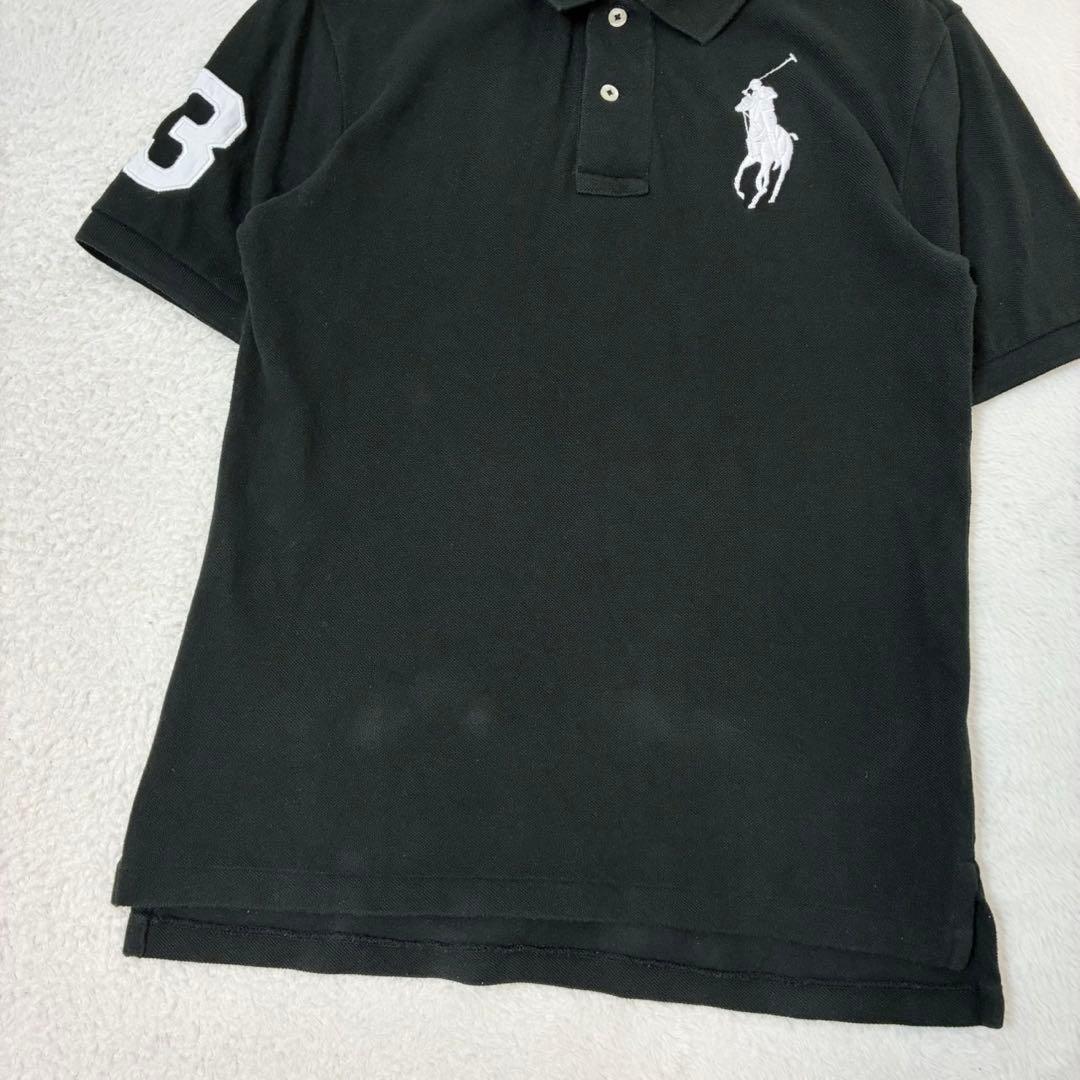 ポロラルフローレン　ポロシャツ　半袖　ビックポニー　ブラック　レディースXS相当