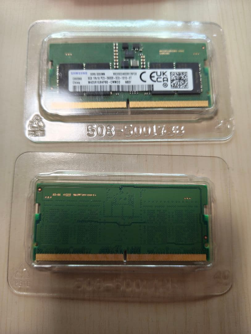 Samsung DDR5 16GB SO-DIMM 5600 メモリ