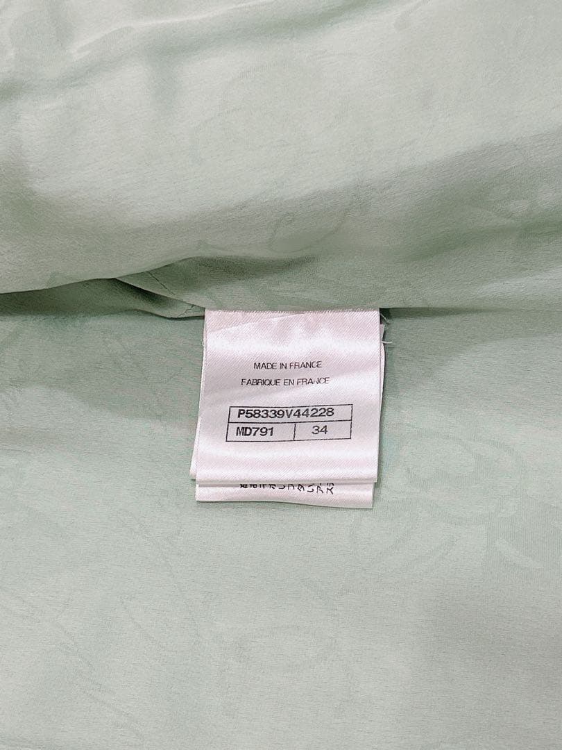 シャネル　CHANEL ジャケット　グリーンツイード