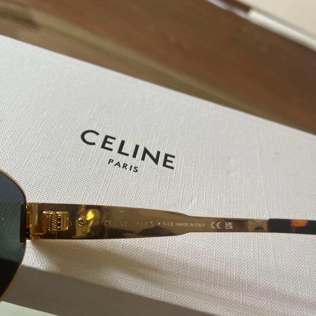 CELINE ゴールド ブラック サングラス