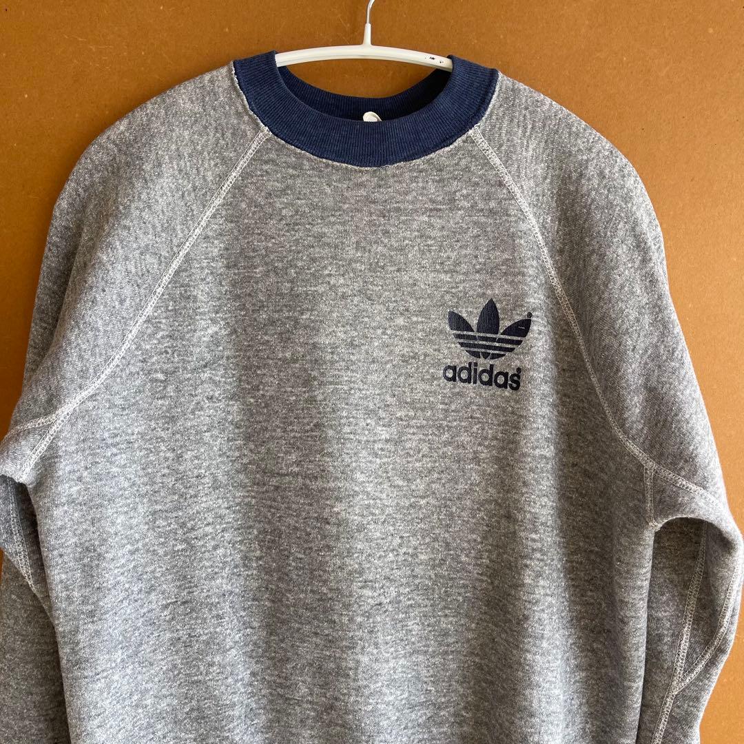 希少80sヴィンテージ adidasアディダス2トーンスウェット