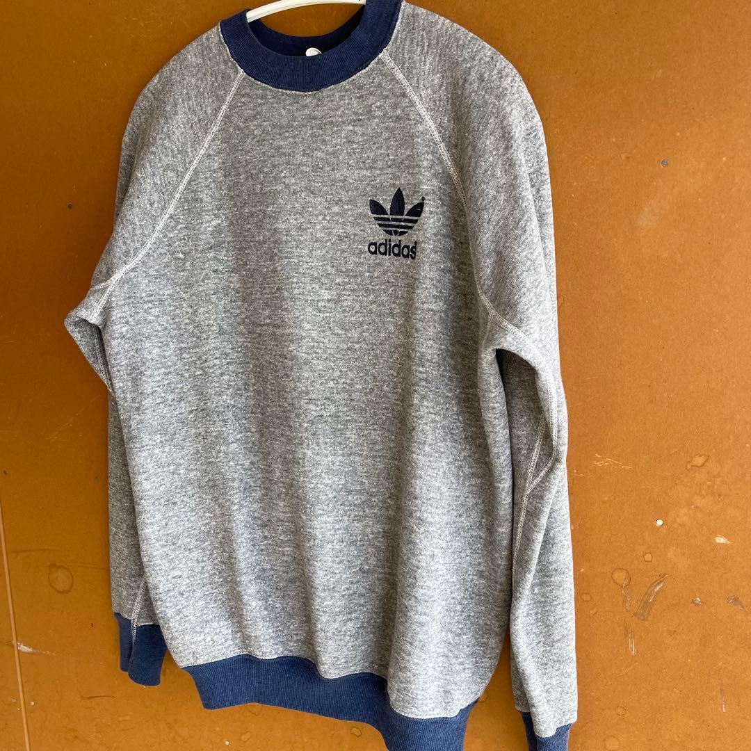 希少80sヴィンテージ adidasアディダス2トーンスウェット