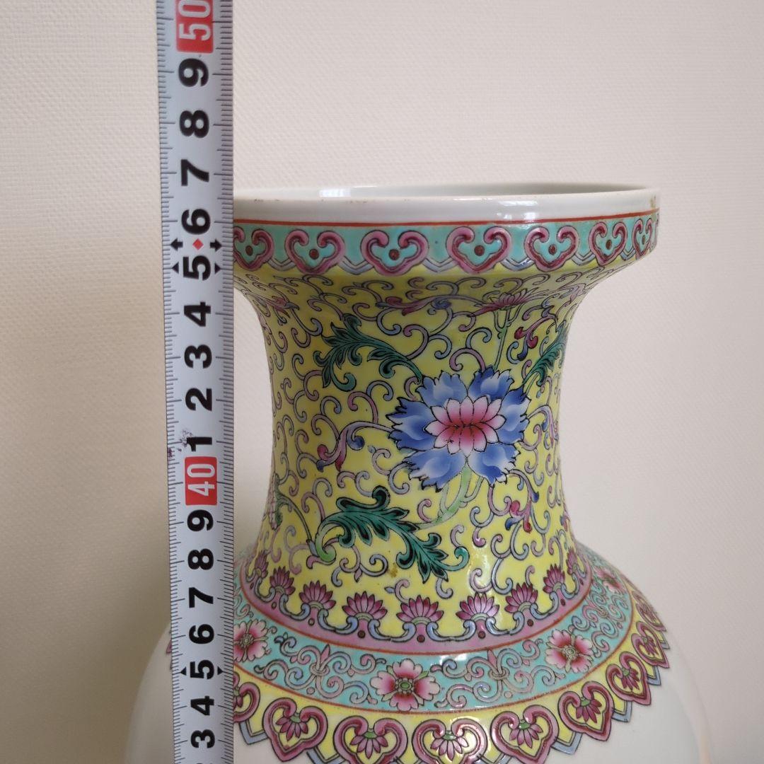 粉彩花鳥文花瓶 大清乾隆年製 1426