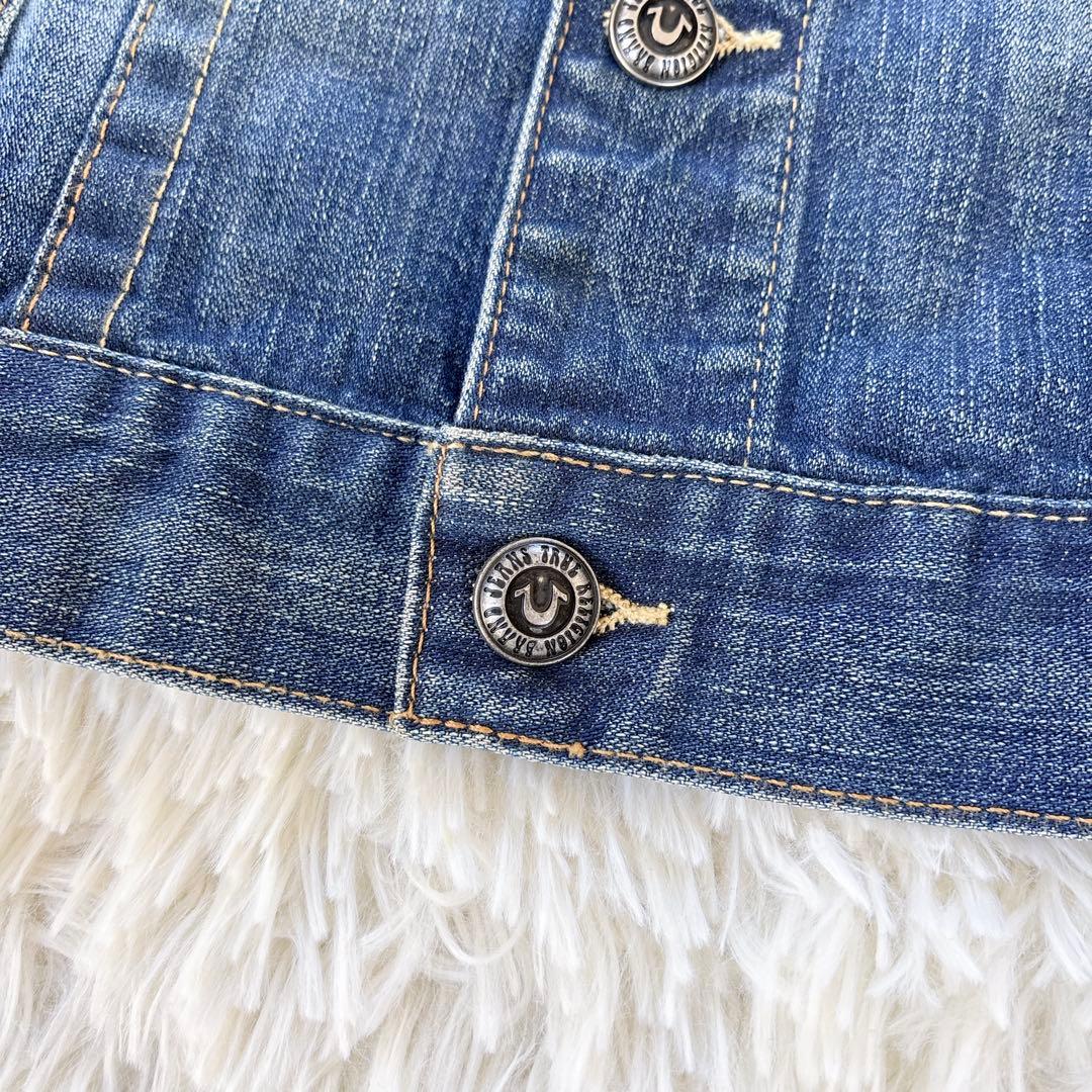 トゥルーレリジョン　デニムジャケット　ジージャン　メンズ　L美品　上着　シャツ