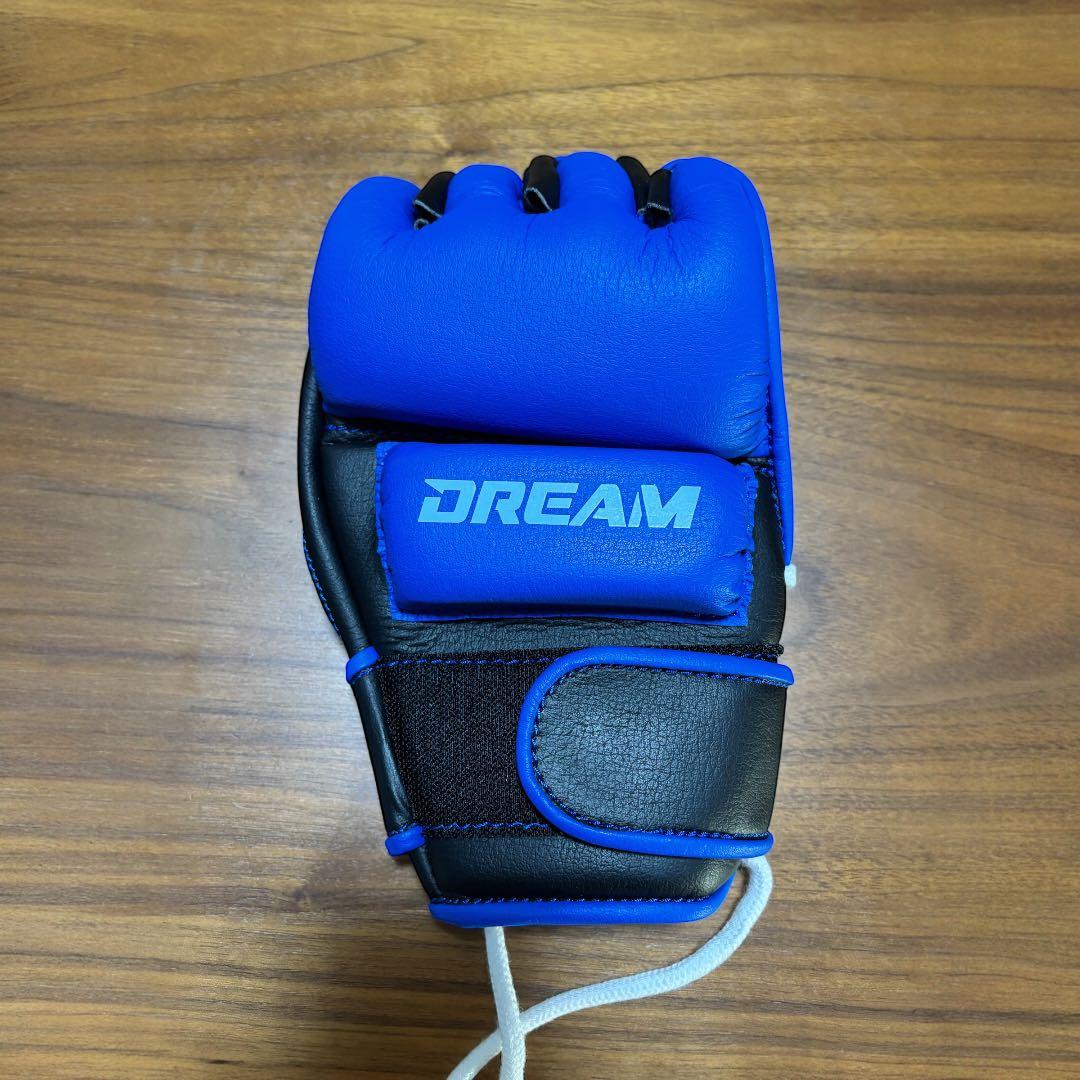 【備品】DREAM オープンフィンガーグローブ ブルー×ホワイト