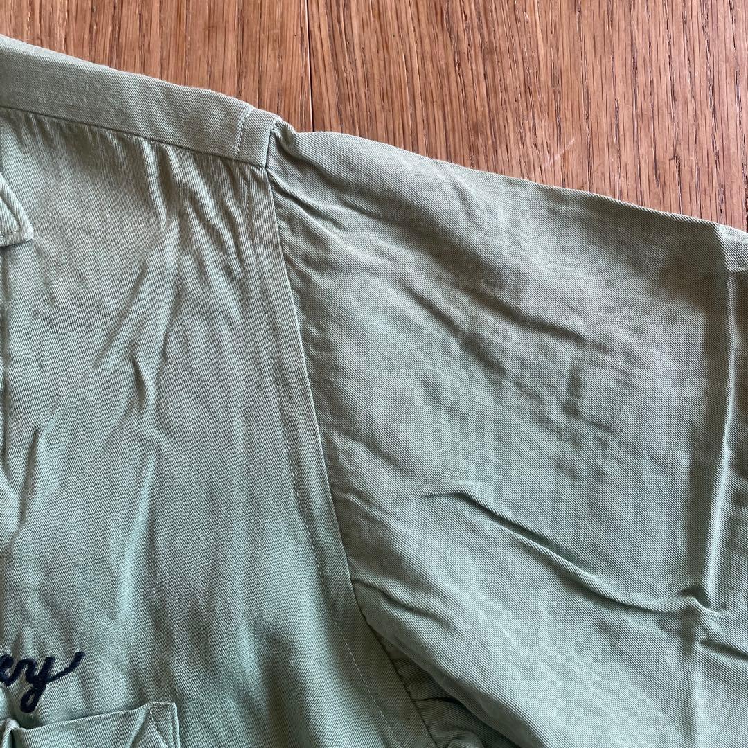 Hilton ボーリングシャツ 希少50-60s 黒タグ M