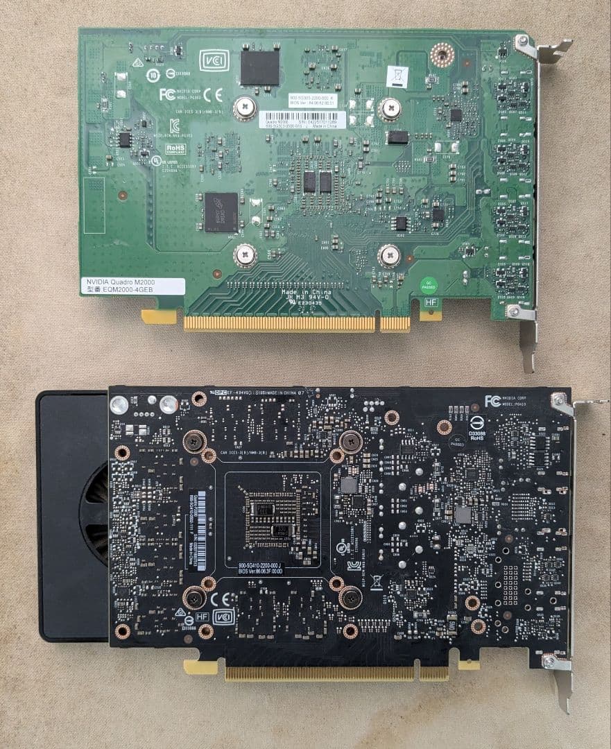 NVIDIA Quadro P2000 、M2000セット