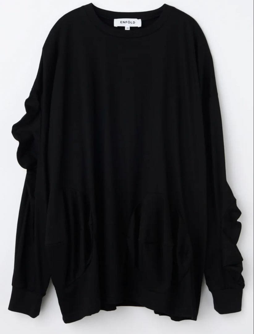 トップス 2025AW BALL DRAPE LONG-SLEEVE-T-SHIRT
