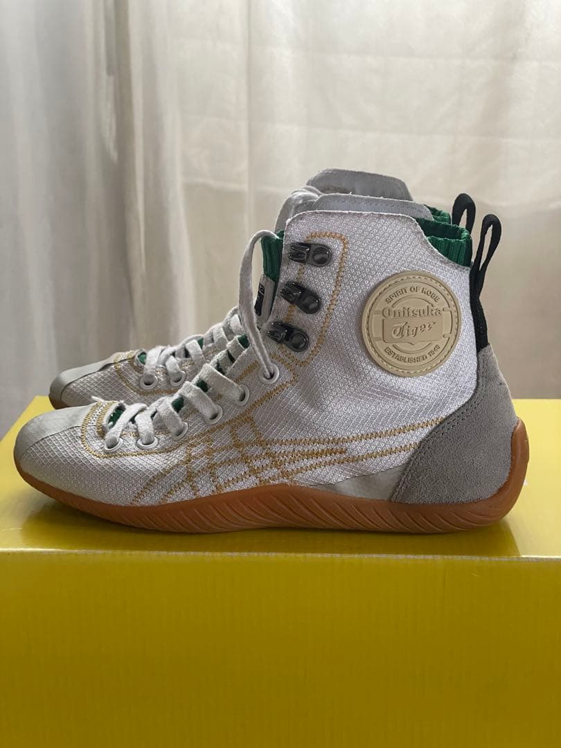 Onitsuka Tiger ボクシングシューズ ハイカット ホワイト/グリーン