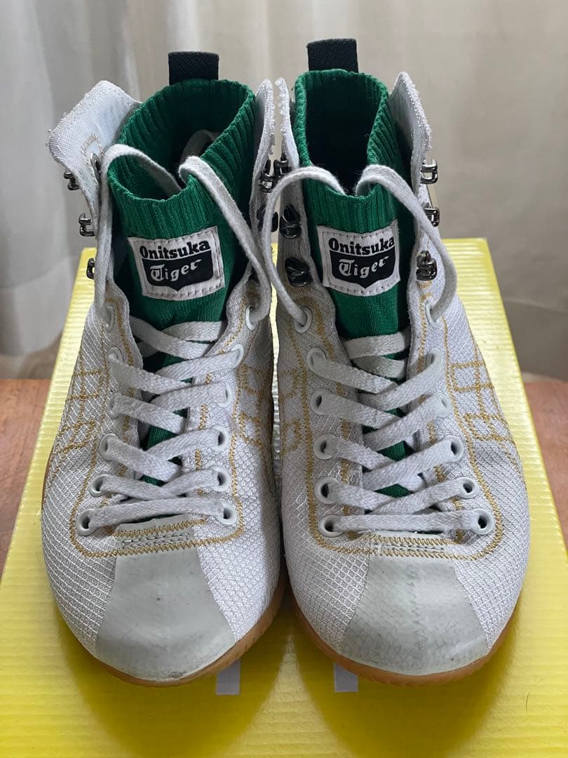 Onitsuka Tiger ボクシングシューズ ハイカット ホワイト/グリーン
