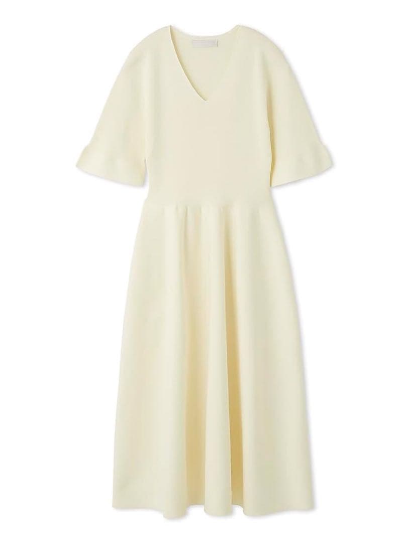 Vネックホールガーメントワンピース アイボリー 38 セルフォード