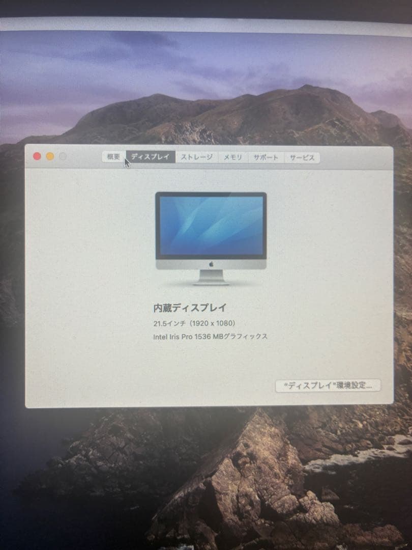 Apple iMac 21.5インチ (2013)【ジャンク】