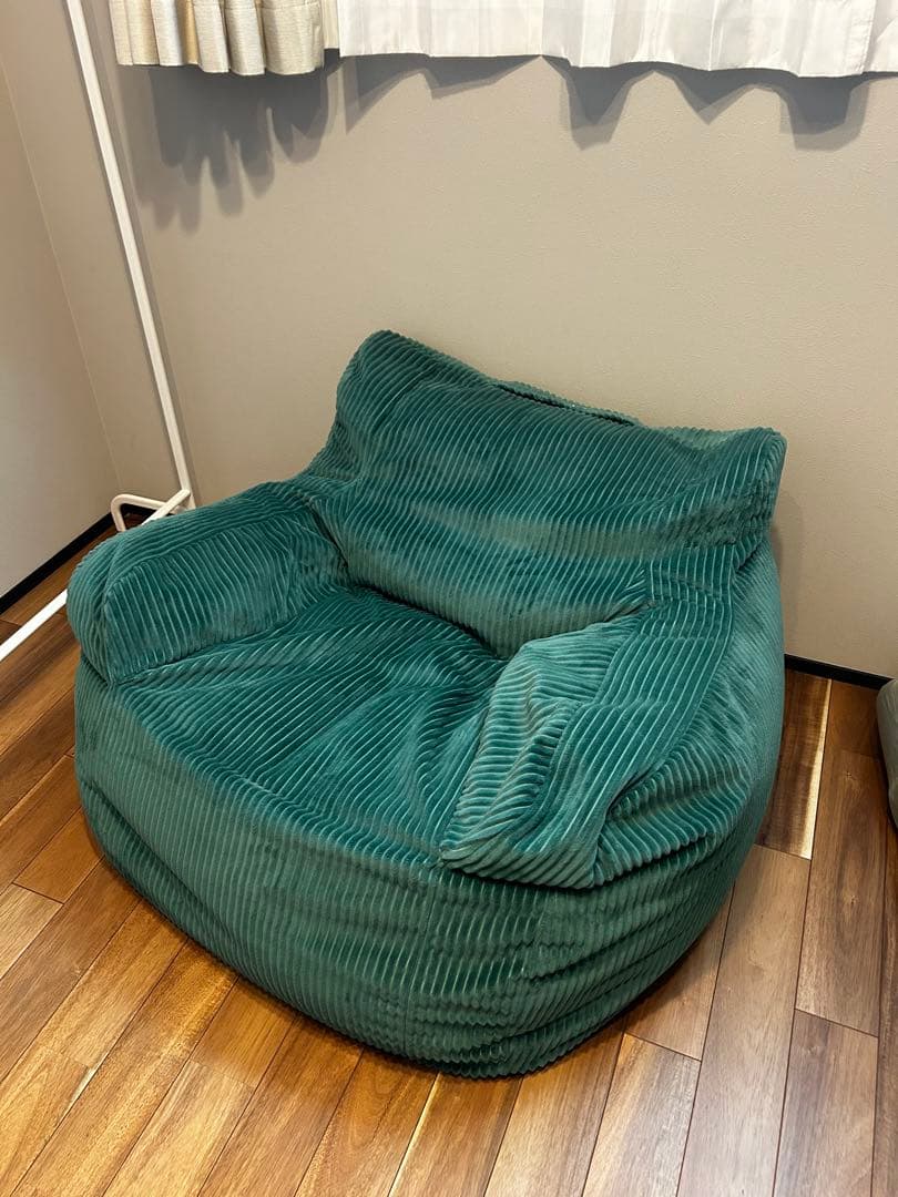 LOOSY HUGME 1人掛けビーズソファ Green 送料込み