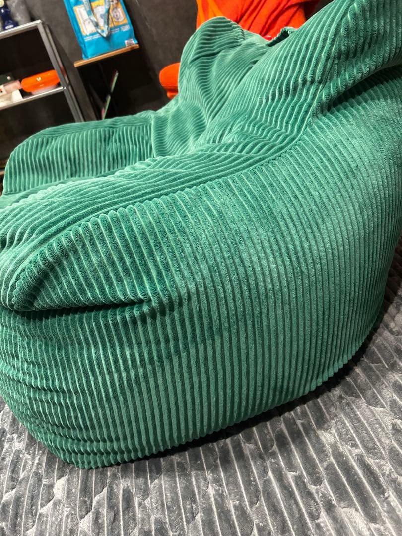 LOOSY HUGME 1人掛けビーズソファ Green 送料込み