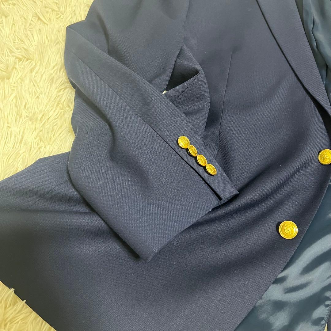 極美品　46(4XL) 大きいサイズ　ラルフローレン　紺ブレ　金ボタン