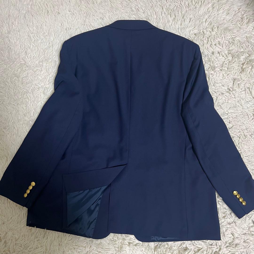 極美品　46(4XL) 大きいサイズ　ラルフローレン　紺ブレ　金ボタン