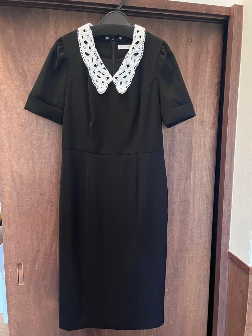 overＥ 90サイズ レース 襟付き ワンピース お呼ばれ Mサイズ