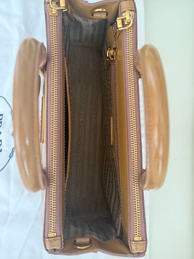 R&RPRADAガレリア サフィアーノ 2WAY ハンドバッグ ショルダー