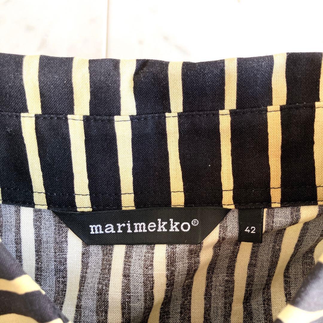 marimekko マリメッコ ヨカポイカ ピッコロ ストライプシャツ 42