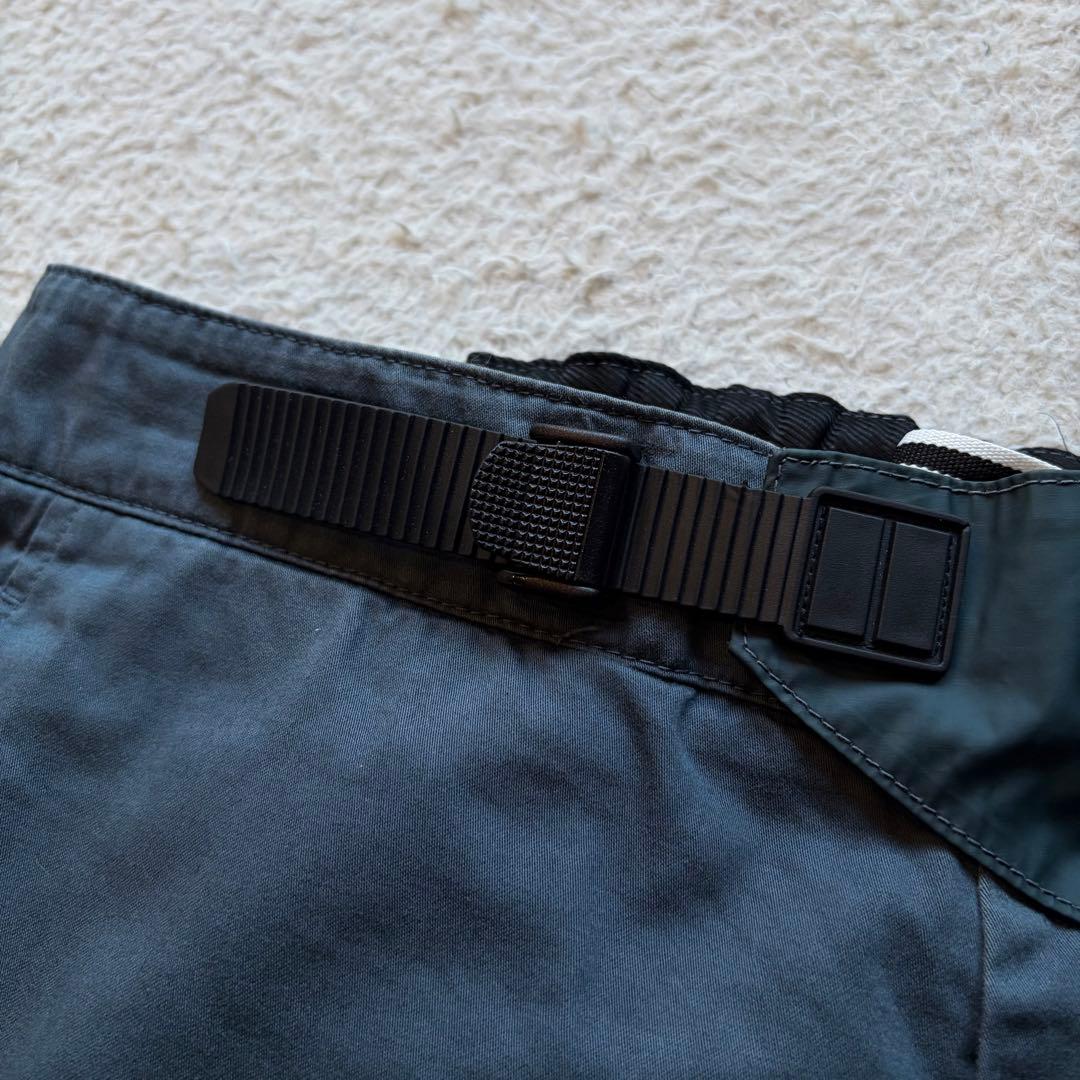 【激レア】ストーンアイランド カーゴパンツ ロゴ パッチワーク 再構築 ブルー系