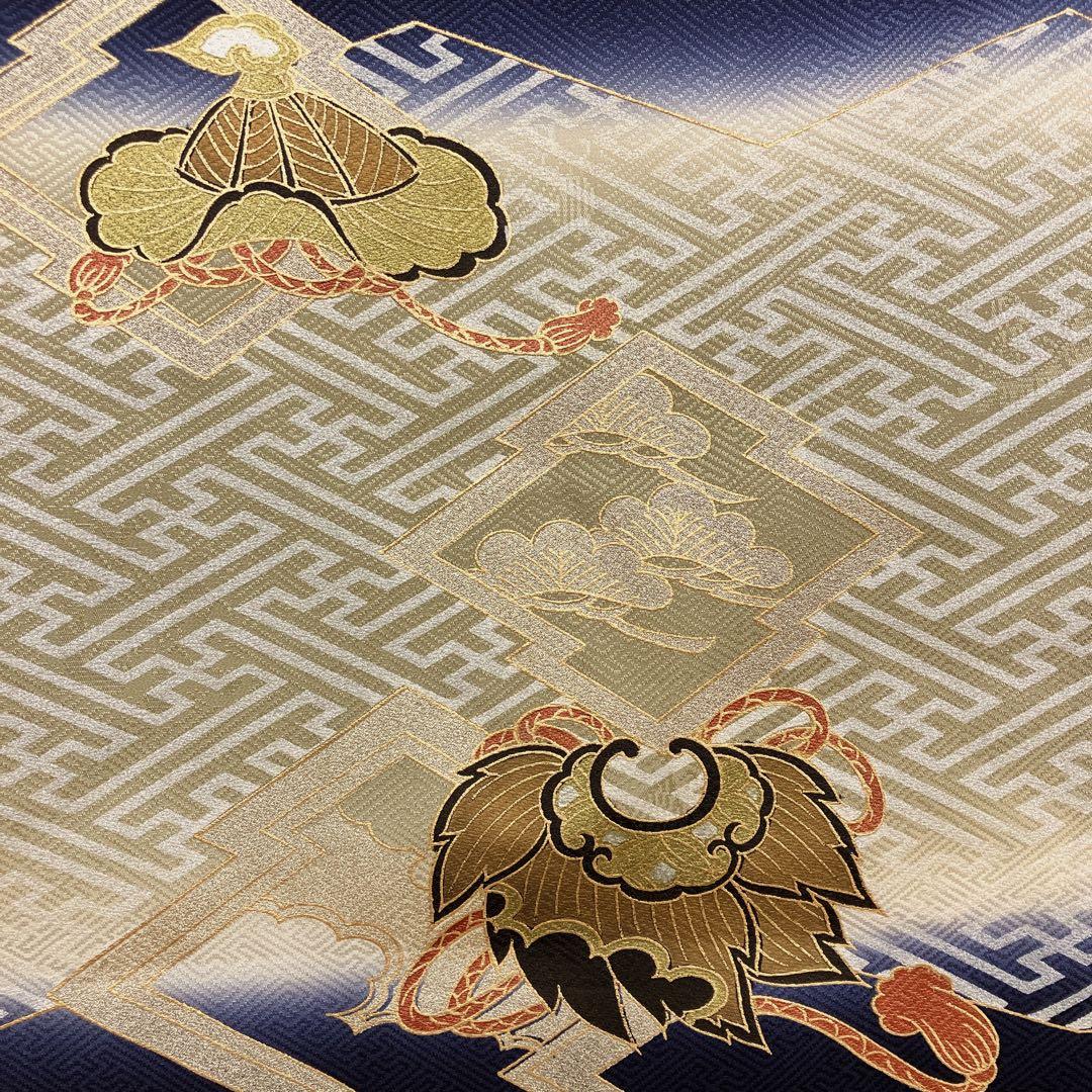 ◎mk-483　高級　逸品　男児　御祝着・襦袢 セット　お宮参り　10-14