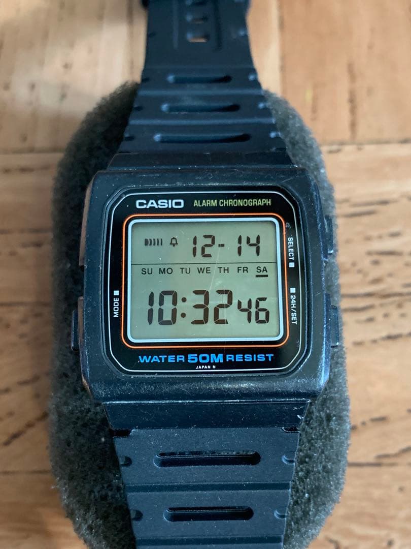 CASIO W-29 JAPAN N 1980年型腕時計