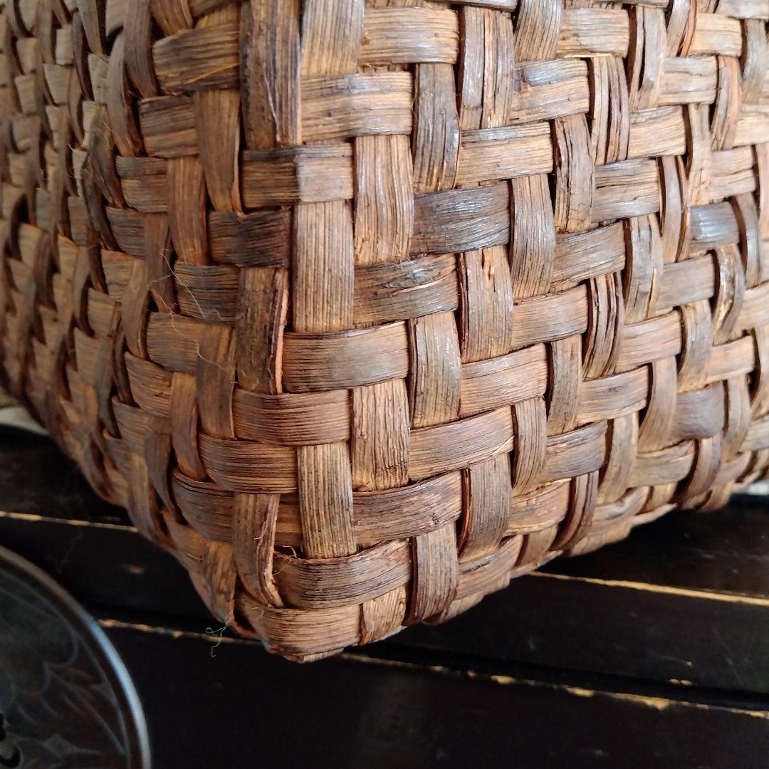 国産　山葡萄　籠バック　大きめ　長野