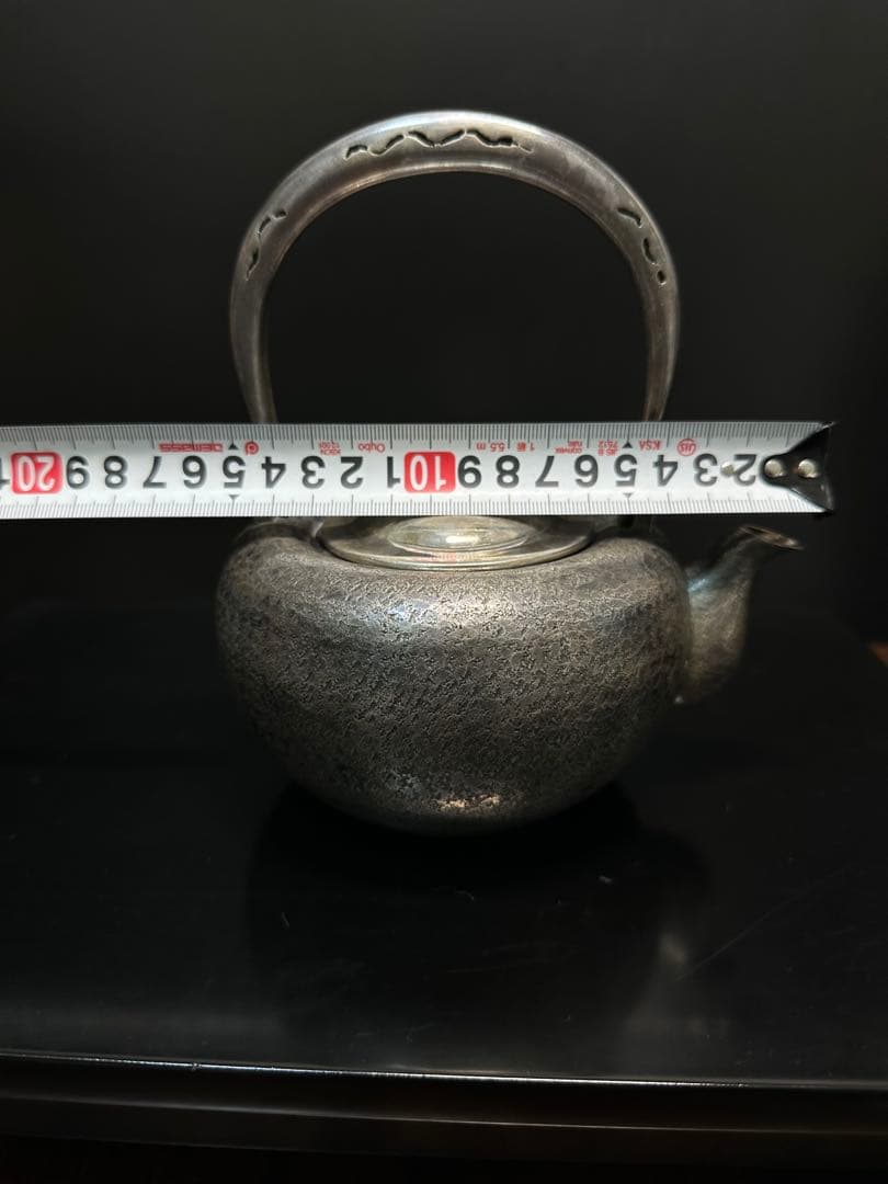 銀瓶　在銘　政晴 純銀　急須　666g 骨董　古美術