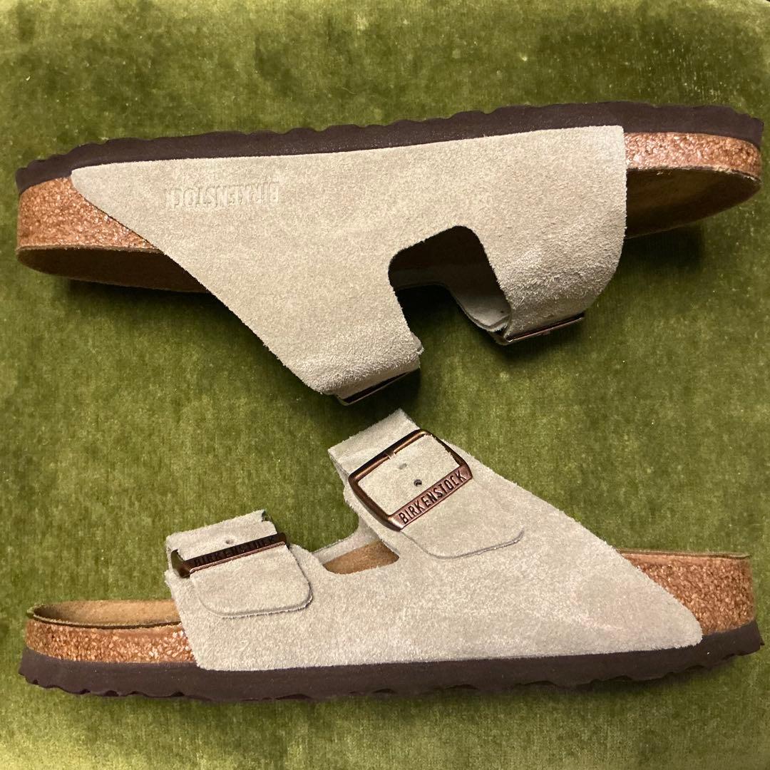 新品39ナロー幅トープスエードBIRKENSTOCKアリゾナ