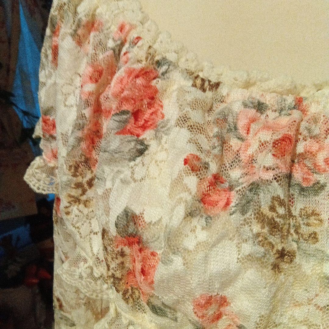 リズリサLIZLISAバラ柄総レースオフショルダーワンピース