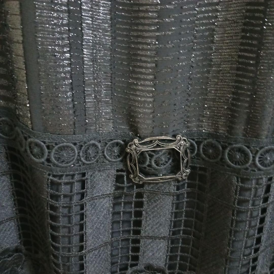 アナスイエレガントな黒のノースリーブチュニック