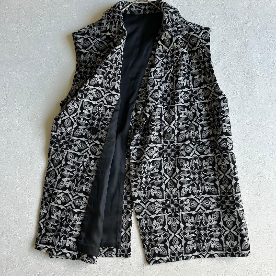 RADIATE ラディエイト 総柄ジャガード ベスト ジレ 9号
