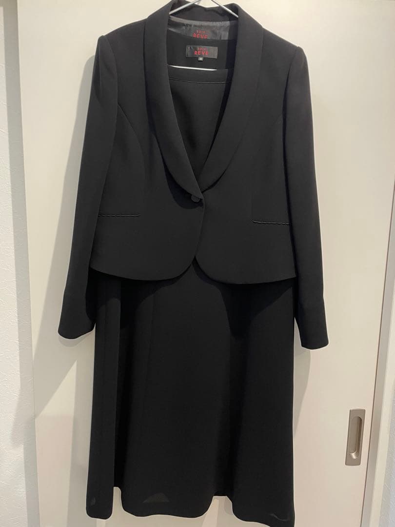 トウキョウソワール 喪服礼服　洗える前開きワンピース(ジャケット付き) 15号